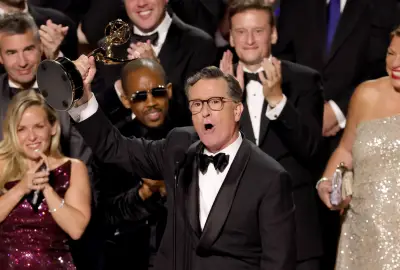 “Stay strong, be brave”: Colbert claims a very “in your face” win at Emmys