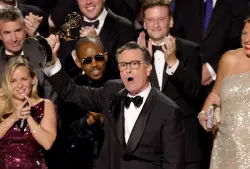 “Stay strong, be brave”: Colbert claims a very “in your face” win at Emmys