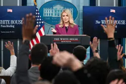 Trump and Leavitt watch with glee as the press is crumbling
